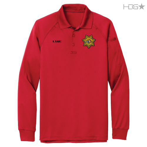 California Parole Rangemaster Red Long Sleeve Tactical Performance Pol ...