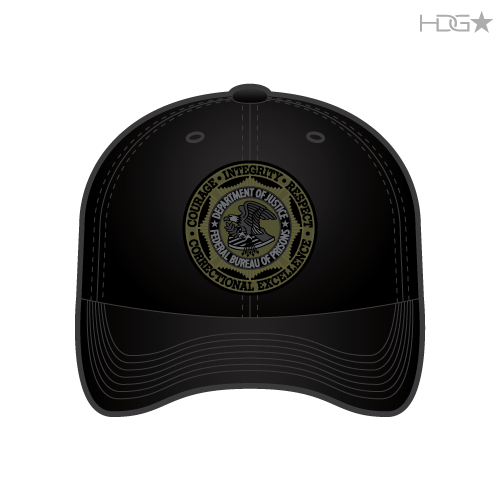 BOP Correctional Officer Black FLEXFIT® Hat – HDG Tactical