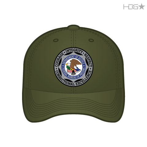 us-doj-fbop-odgreen-color-hat-  display picture 1