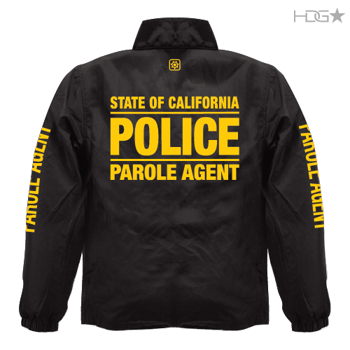California Parole Agent Black Tactical Windbreaker | HDG Tactical