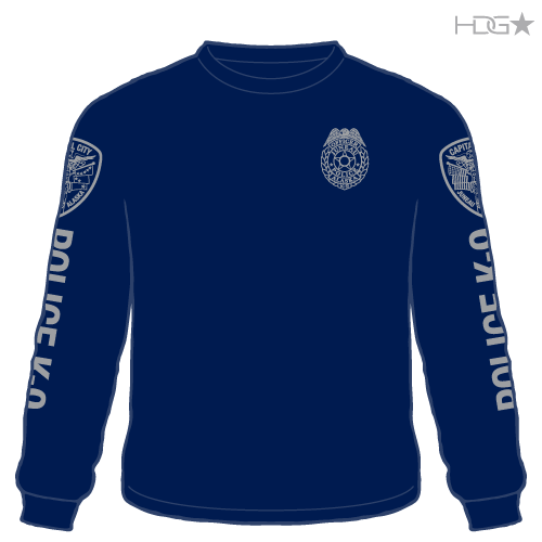 Juneau Police K-9 Unit Dark Navy Long Sleeve T-Shirt | HDG Tactical